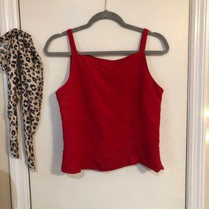 Vintage Red Crop Top